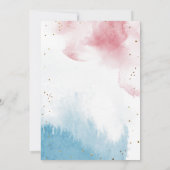 水彩ジェンダー・リベール・パーティー　男の子？女の子？ 招待状 (裏面)