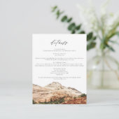 水彩ジオン国立公園結婚詳細 招待状 (スタンド正面)