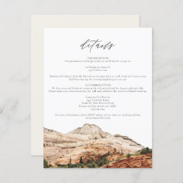 水彩ジオン国立公園結婚詳細 招待状