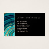 水彩ジオードグリーンブラックアガテマラカイト (裏面)