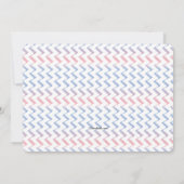 水彩ジグザグ写真誕生のお知らせ 案内状 (裏面)