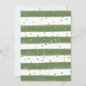 水彩ジャングルアニマルズ子供の誕生日 招待状 (裏面)