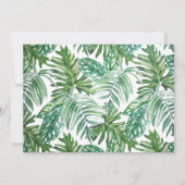 水彩ジャングルアニマル招待状(ライオン) 招待状 (裏面)