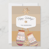 水彩ジンジャーブレッドキャラメルトーン シーズンカード (正面)