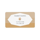 水彩ジンジャーブレッドキャラメルトーン ラベル (正面)