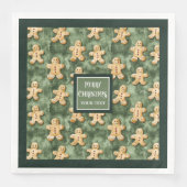 水彩ジンジャーブレッドマンパステルグリーンセージ (正面)