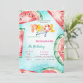 水彩スイオーターズプールパーティー 招待状 (スタンド正面)