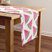 水彩スイカくさび模様 ショートテーブルランナー (インサイチュ)