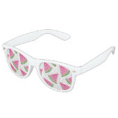 水彩スイカくさび レトロサングラス (アングル)