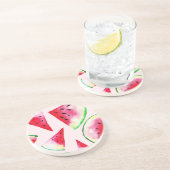 水彩スイカのスライスパターン コースター (側面)