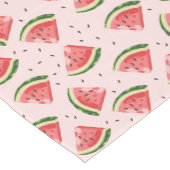 水彩スイカのフルーツパターン ミディアムテーブルランナー (コーナー)