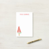 水彩スイカのポピクル ポストイット (デスク上)