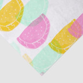 水彩スイカピンク緑イエローパターン 薄葉紙 (詳細)