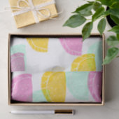 水彩スイカピンク緑イエローパターン 薄葉紙 (ギフト)