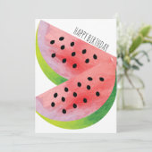 水彩スイカペア 夏の誕生日 (スタンド正面)