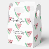 水彩スイカ切り誕生日パーティーパターン フェイバーボックス (オープン)