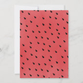水彩スイカ夏クックアウトパーティー 招待状 (裏面)
