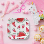 水彩スイカ紙プレート ペーパープレート (パーティー)