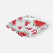 水彩スイカ紙プレート ペーパープレート (傾斜あり)