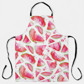 水彩スイカ1 エプロン (正面)