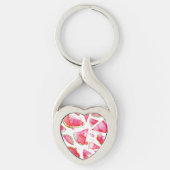 水彩スイカ1 キーホルダー (正面)