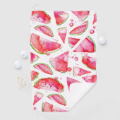 水彩スイカ1 ゴルフタオル (インサイチュ)