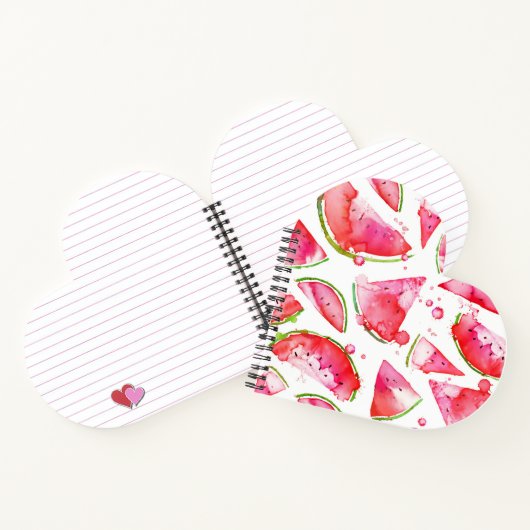 水彩スイカ1 ノートブック (内部)