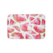 水彩スイカ1 バスマット (正面)