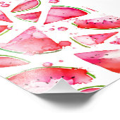 水彩スイカ1 フォトプリント            (角)