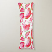 水彩スイカ1 ボディピロー (正面縦)