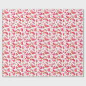 水彩スイカ1 ラッピングペーパー (フラット)