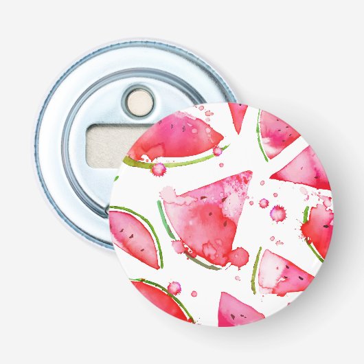 水彩スイカ1 栓抜き (正面)