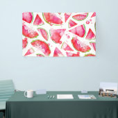 水彩スイカ1 横断幕 (トレードショー)