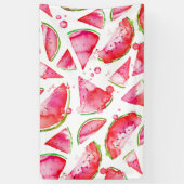 水彩スイカ1 横断幕 (縦)