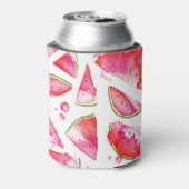 水彩スイカ1 缶クーラー (缶裏面)