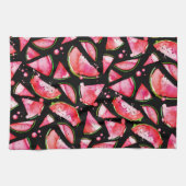 水彩スイカ2 キッチンタオル (横)