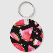 水彩スイカ2 キーホルダー (裏面)