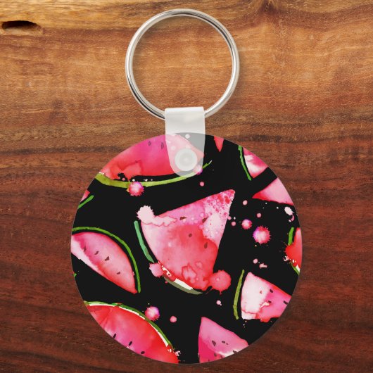 水彩スイカ2 キーホルダー (裏面)