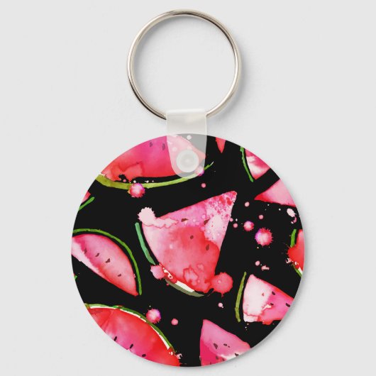 水彩スイカ2 キーホルダー (裏面)