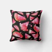 水彩スイカ2 クッション (裏面)