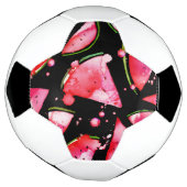 水彩スイカ2 サッカーボール (回転)