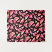 水彩スイカ2 タペストリー (正面(横))