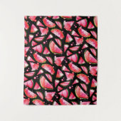 水彩スイカ2 タペストリー (正面)