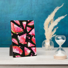 水彩スイカ2 フォトプラーク