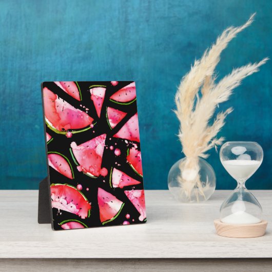 水彩スイカ2 フォトプラーク (側面)