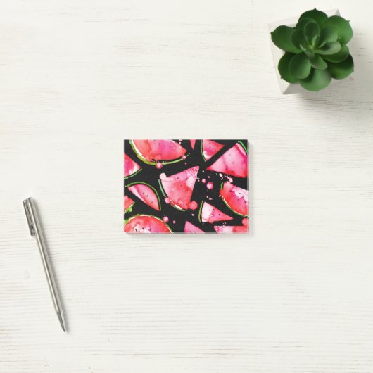 水彩スイカ2 ポストイット (オフィス)