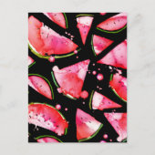 水彩スイカ2 ポストカード (正面)