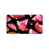 水彩スイカ2 ラベル (正面)