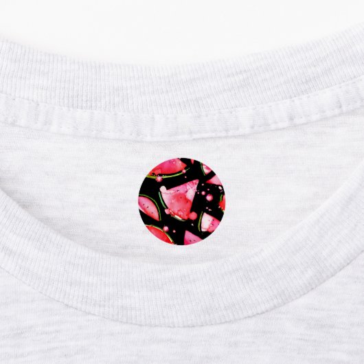 水彩スイカ2 ラベル (貼付)