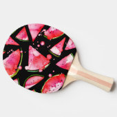 水彩スイカ2 卓球ラケット (横)